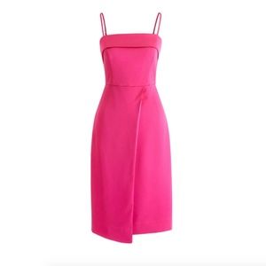 J. Crew Spaghetti-Strap Foldover Cocktail Dress